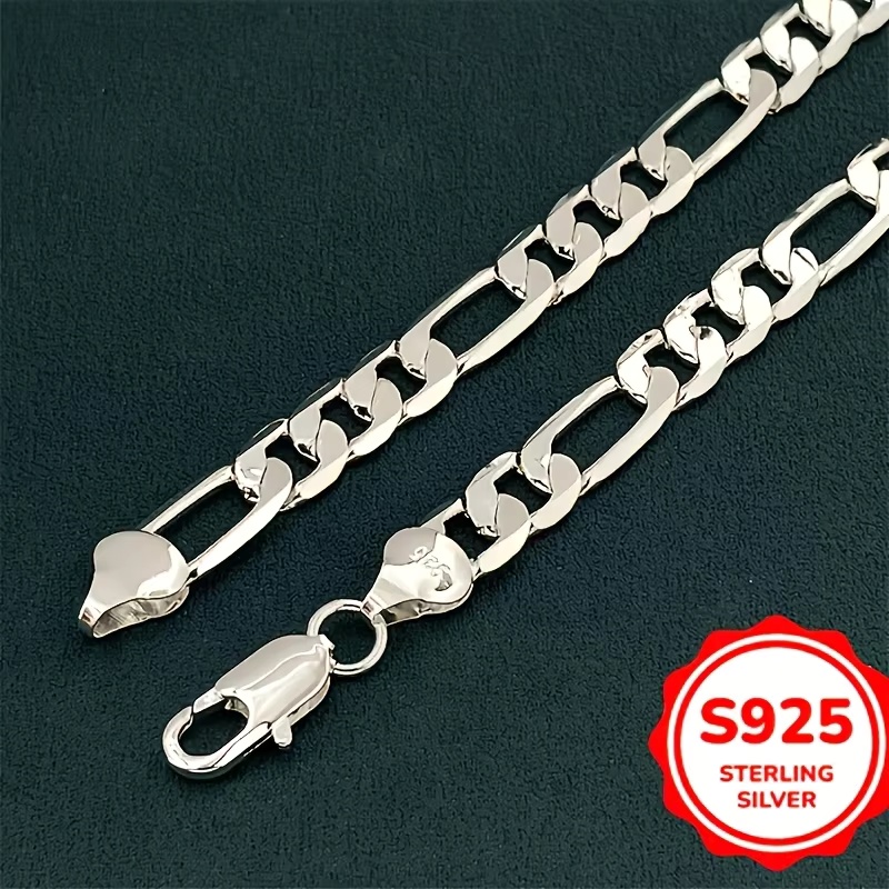 Lobster Clasp Silver - Groothandel Heren 925 Sterling Zilveren Ketting