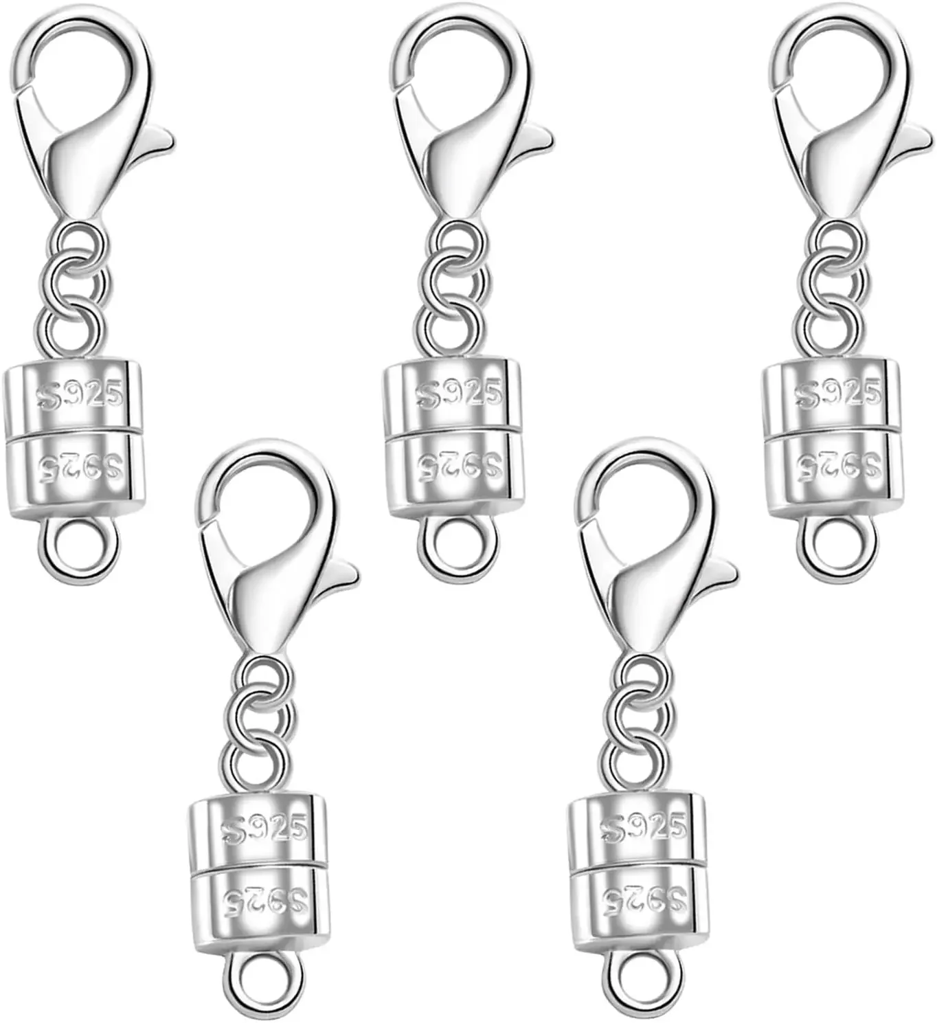 Lobster Clasp Silver - 925 zilveren magnetische sluiting voor kettingen,