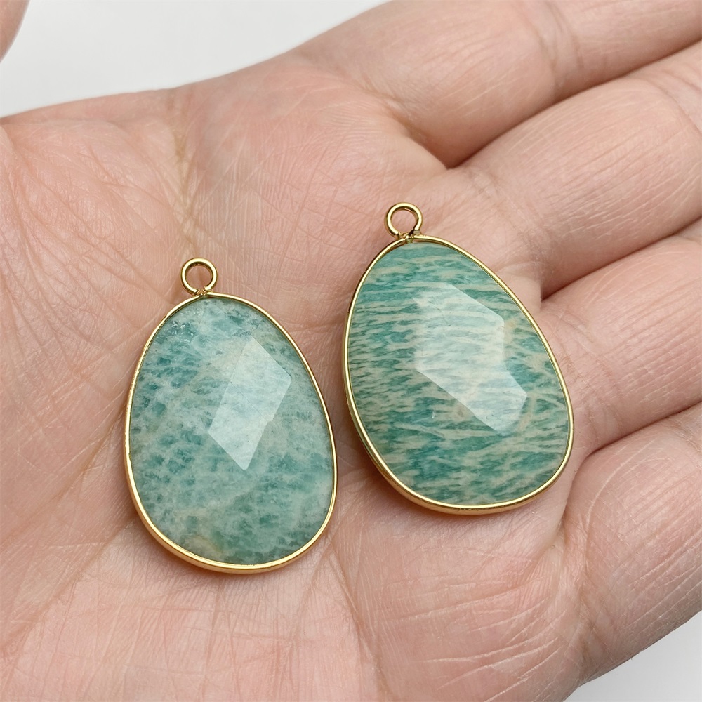 Jewelry Making Gemstones - 2 stuks Eivorm Stenen Hanger Natuurlijke