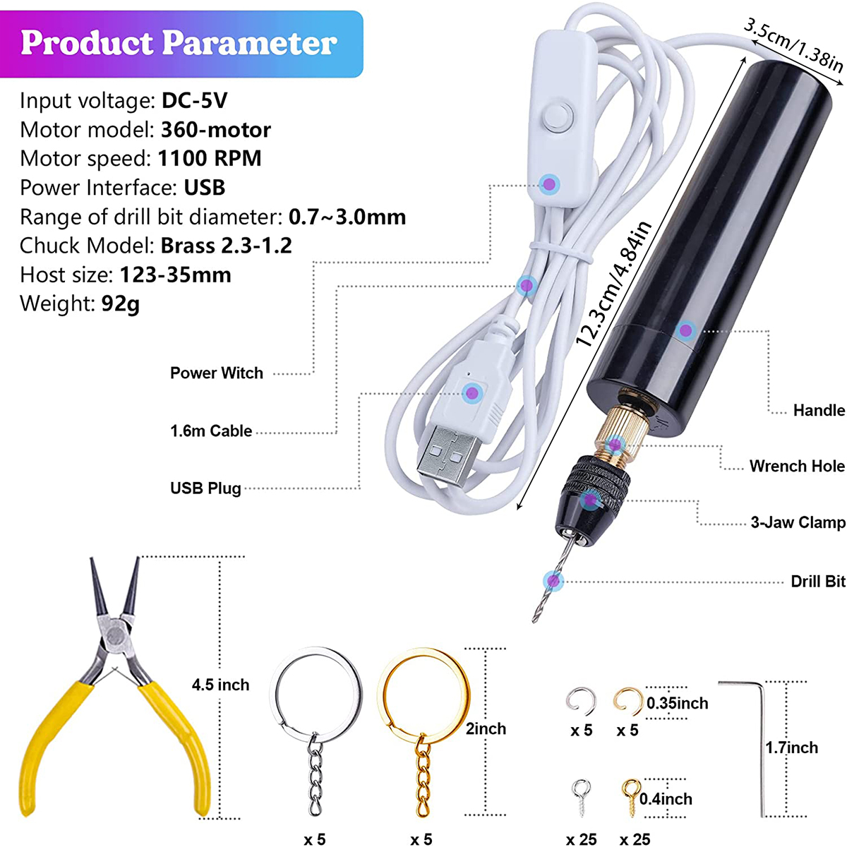 Handheld Mini Elektrische Boor - Jewelry Making Dc recensie en prijs
