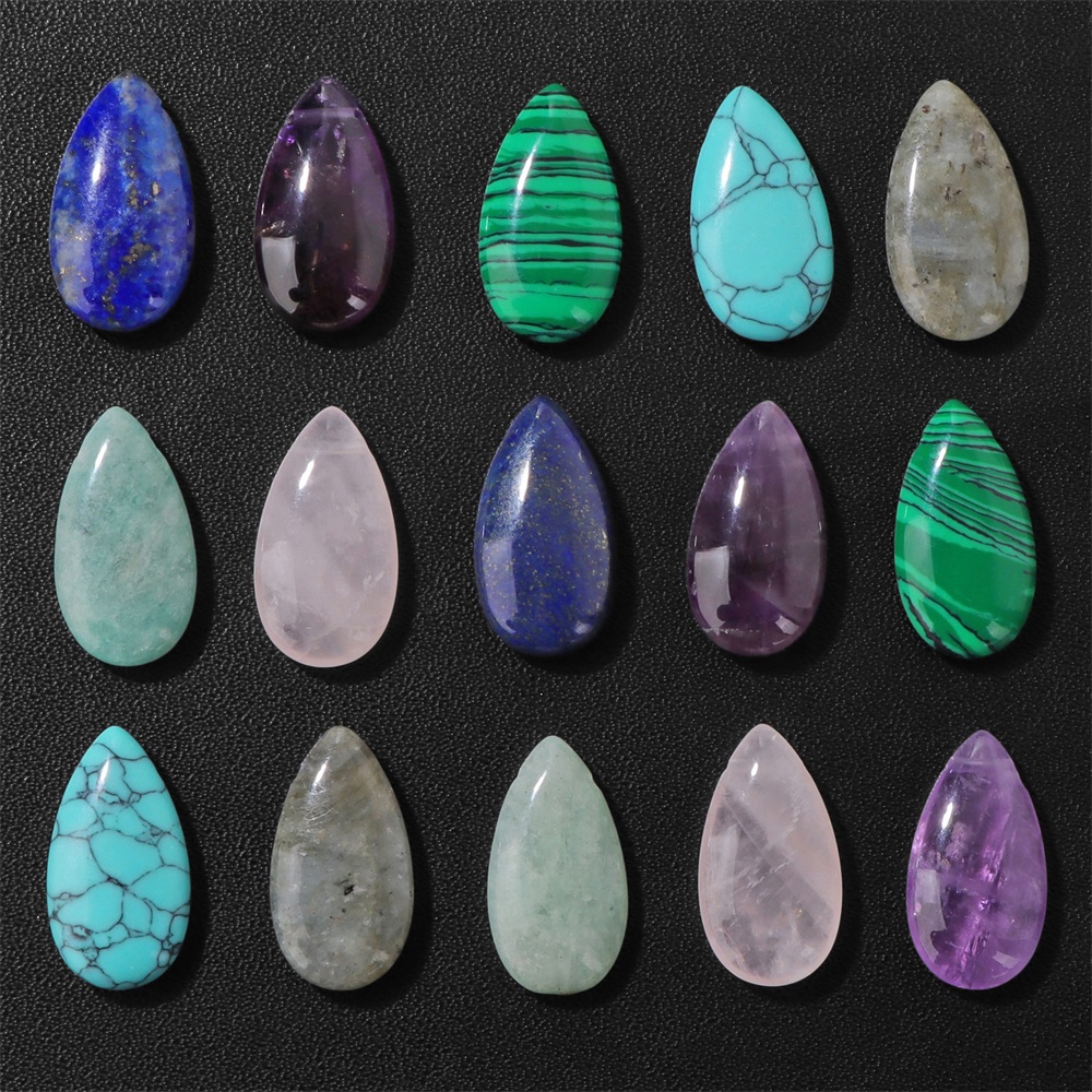 2PCS Natuurlijke Teardrop Ston - Jewelry Making Gemstones recensie en prijs